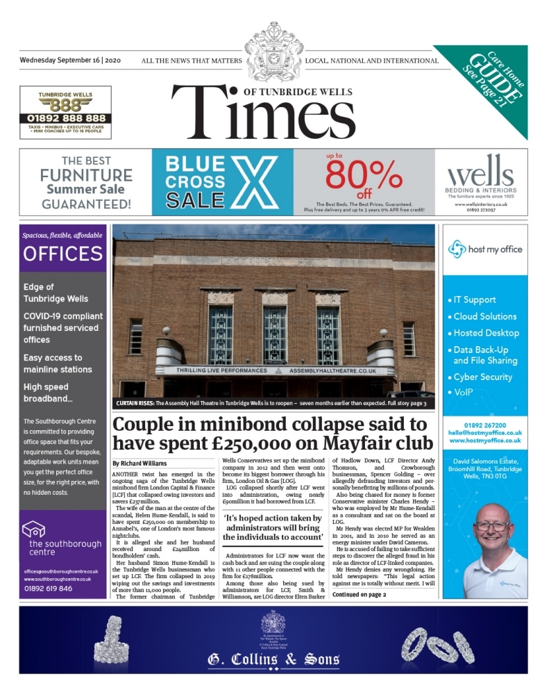 Read The Times of Tunbridge Wells 16th September 2020